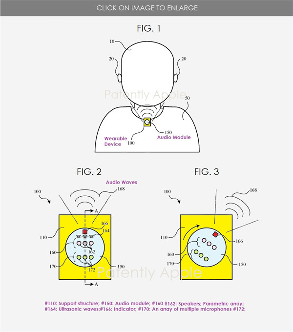 苹果获得AirPods 耳机专利，不使用时可以放置到“项链”和“钥匙圈”内