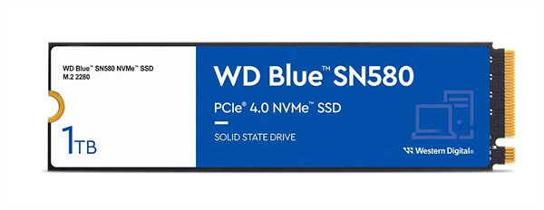 西部数据 SN570 升级款 SN580 NVMe SSD 8 月 9 日开售