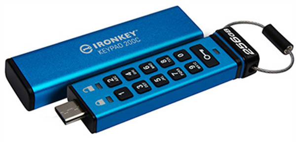 金士顿推出 IRONKEY KEYPAD 200C 硬件加密键盘闪存盘