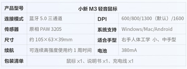 联想小新 M3 轻音鼠标开启预约，首发价 59 元
