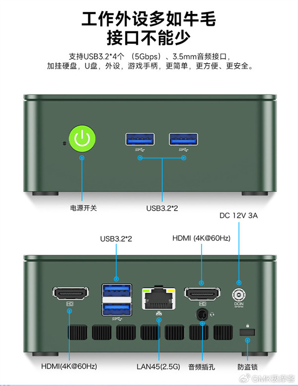 极摩客发布新款 G3 迷你主机，准系统首发 599 元