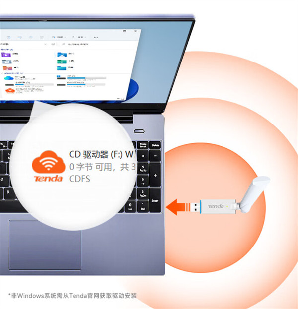 腾达 WiFi6 免驱 USB 无线网卡 U2 V5.0 上架，首发价 29.9 元