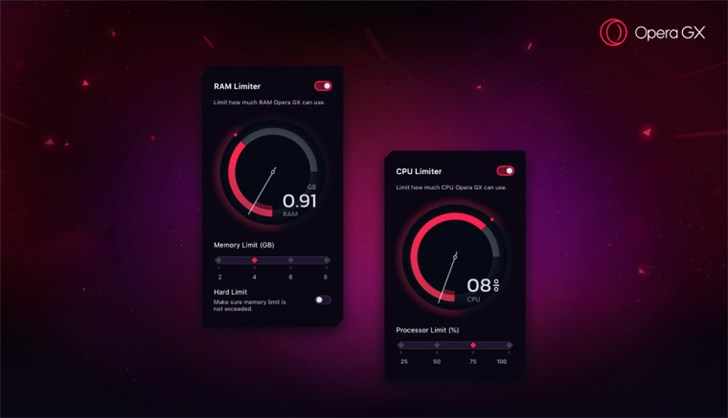 Opera GX游戏浏览器发布下载：可控制CPU/内存使用量