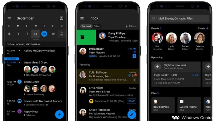 微软Outlook App更新曝光：黑暗模式要来了