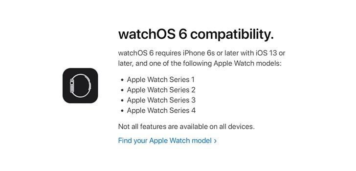 苹果watchOS 6开发者预览版Beta 4推送