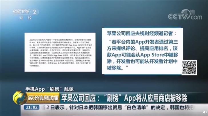 央视调查App排名刷榜：一条好评8毛钱，一个下载量2.2元