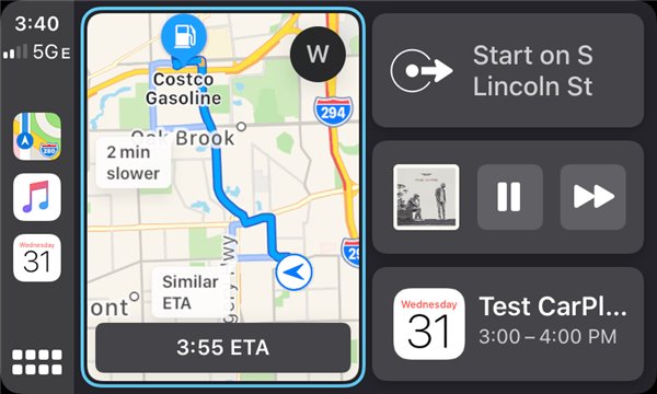 苹果iOS 13 CarPlay详解：全新UI设计+独立App视图