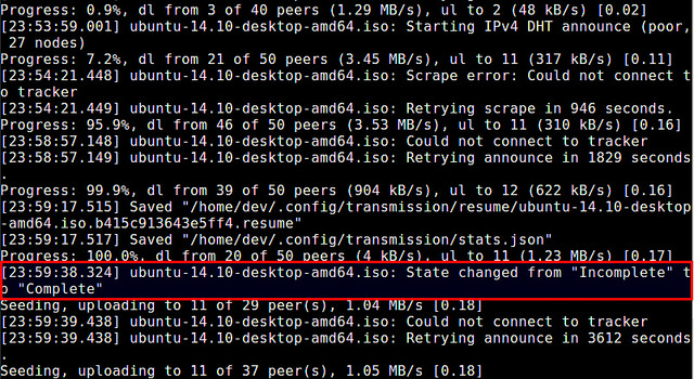 在Linux的命令行中使用BitTorrent进行下载的教程