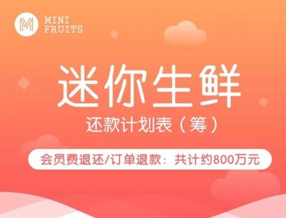 因经营不善迷你生鲜宣布暂停运营 将在2年内为用户退款