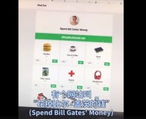 “花光比尔盖茨的钱”网站火了，网友直言花不动