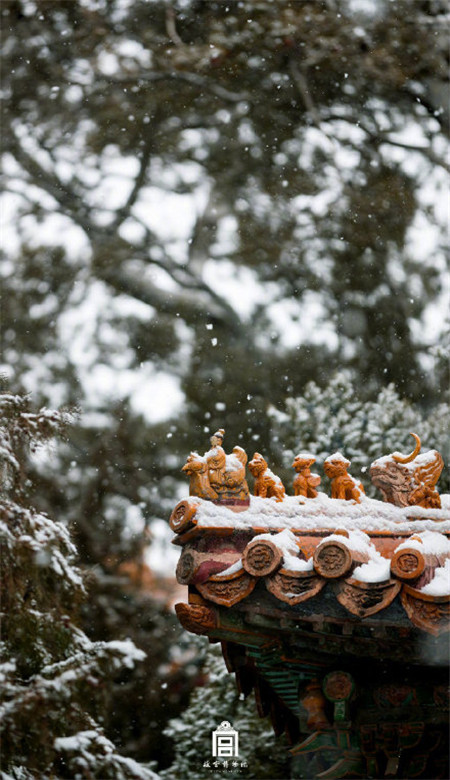 故宫唯美手机壁纸下雪天 北京下雪故宫美景图片大全