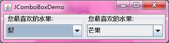 Java Swing中的JButton、JComboBox、JList和JColorChooser组件使用案例