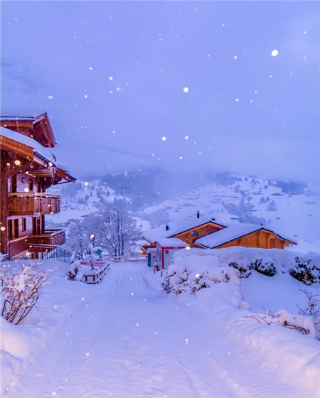 雪景图片大全唯美意境 大雪纷飞图片美景