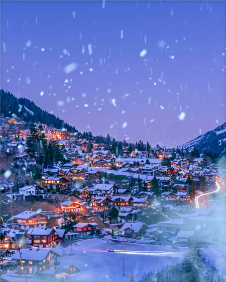 雪景图片大全唯美意境 大雪纷飞图片美景