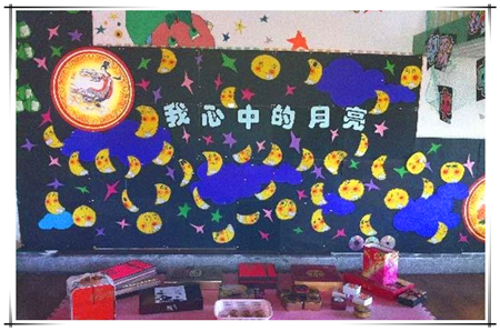 幼儿园中秋节主题墙布置图片 2020中秋节主题墙图片大全