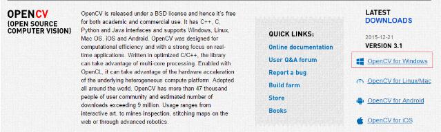 win10下vs2015配置Opencv3.1.0详细过程