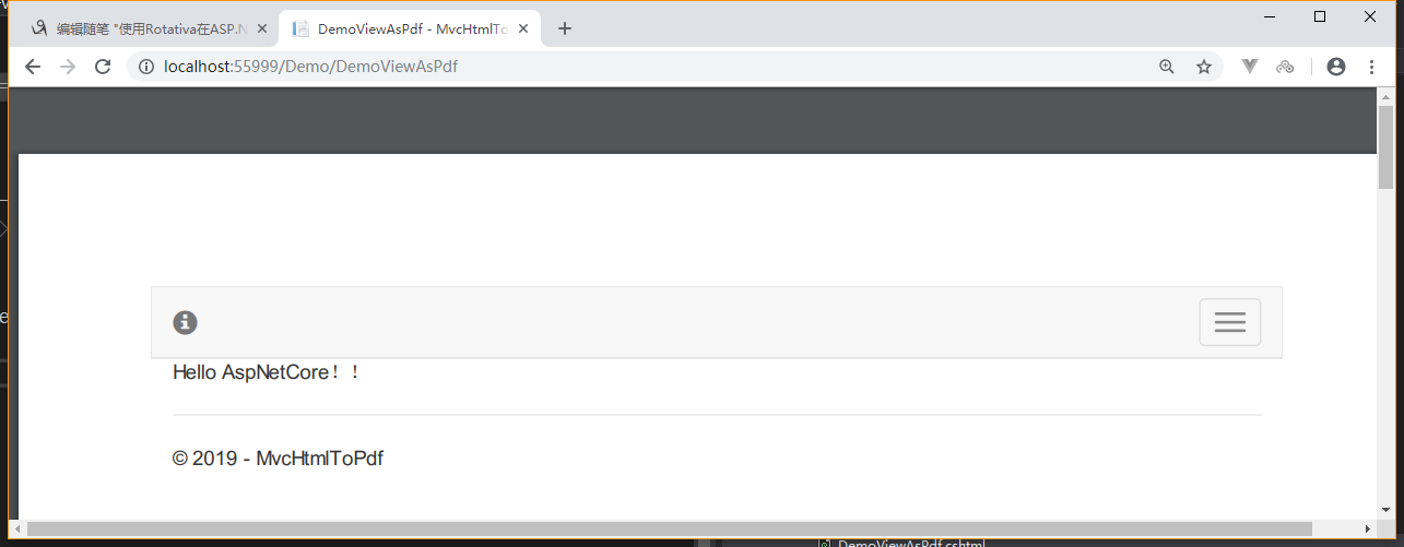 如何使用Rotativa在ASP.NET Core MVC中创建PDF详解