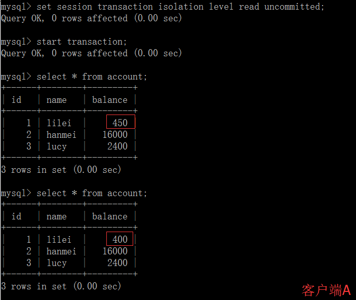 MySQL四种事务隔离级别详解