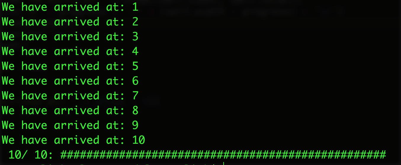 python控制台中实现进度条功能