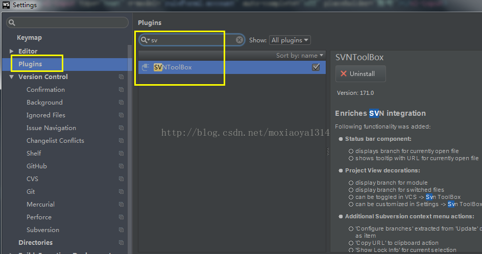 Webstorm2017上SVN插件安装的方法步骤