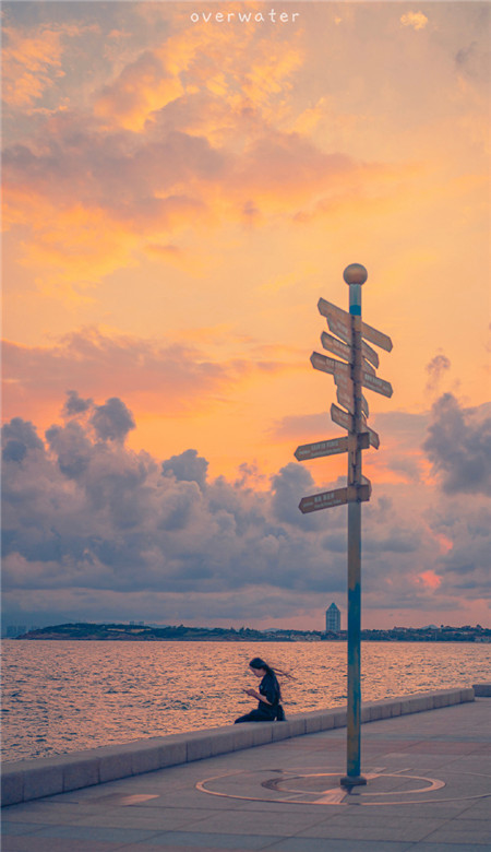 双十一浪漫唯美的夕阳手机壁纸 双十一活动即将开启