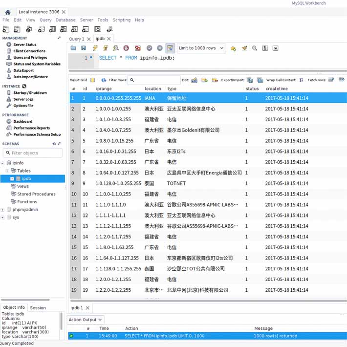 Python实现一个转存纯真IP数据库的脚本分享