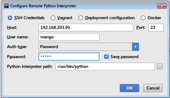python使用PyCharm进行远程开发和调试