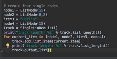 使用python实现链表操作