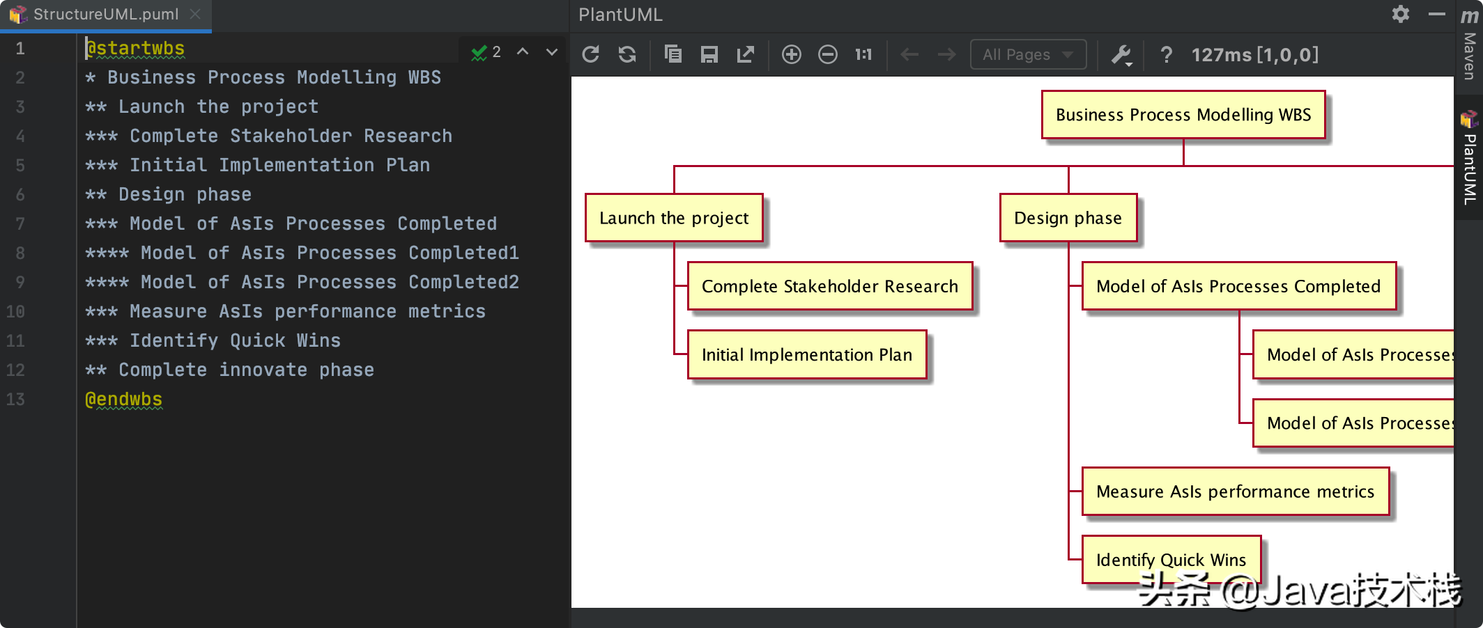 IntelliJ IDEA 还能画思维导图，果然最强 IDE