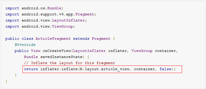 Android Fragment的使用方法(翻译)