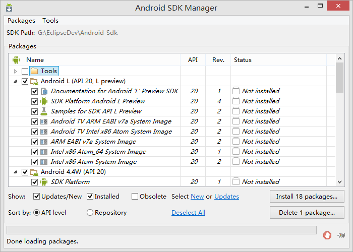 android sdk安装及开发环境部署