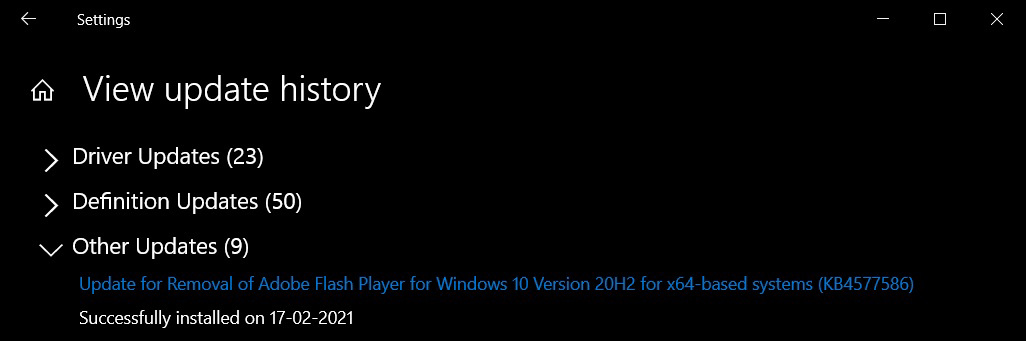 微软 Win10“星期二补丁”更新将在 7 月完全删除 Flash Player