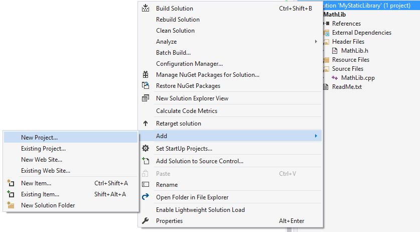 用Visual Studio2017写C++静态库图文详解