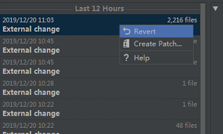 goland 恢复已更改文件的操作