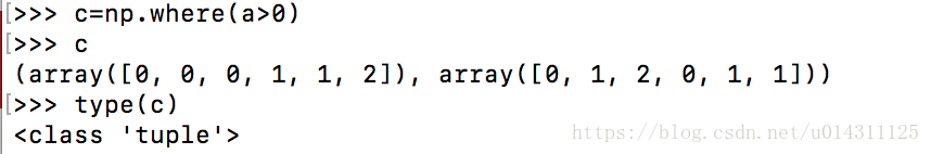 numpy.where() 用法详解