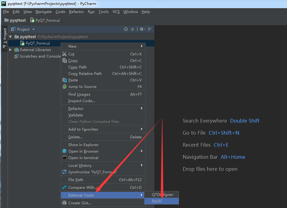 详解PyCharm+QTDesigner+PyUIC使用教程