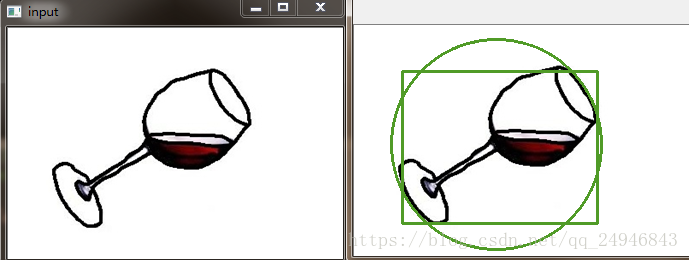 Opencv实现最小外接矩形和圆
