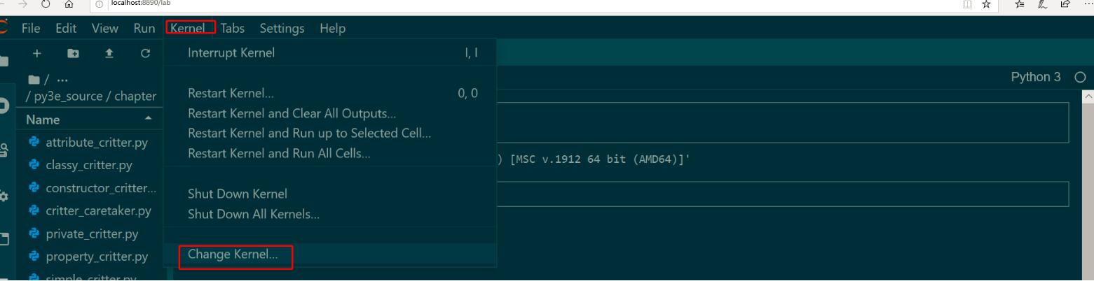 jupyter 添加不同内核的操作