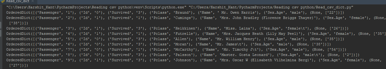 python 如何读、写、解析CSV文件