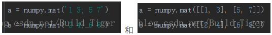 python numpy中mat和matrix的区别