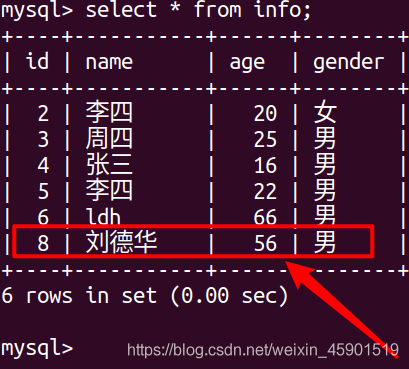 PyMySQL实现增删查改的简单使用