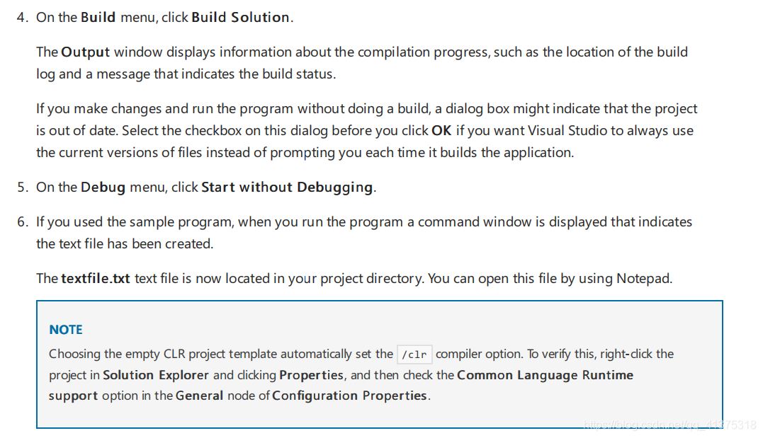 C++/CLI在vs上的安装和初步使用教程