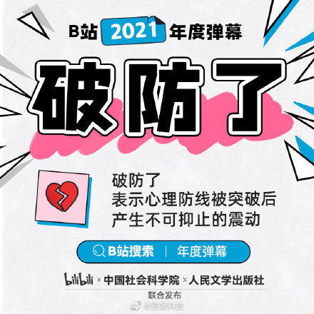 B站弹幕总量破100亿 B站公布2021年度弹幕破防了