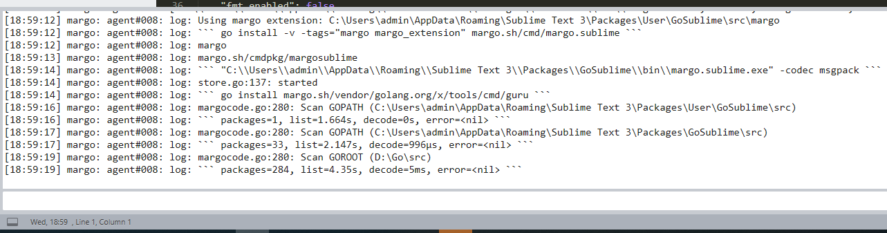 go语言开发环境配置(sublime text3+gosublime)