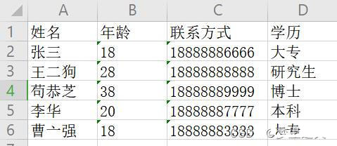 Python 使用openpyxl处理Excel文件详情