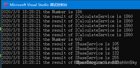 C#控制台程序中使用官方依赖注入的实现