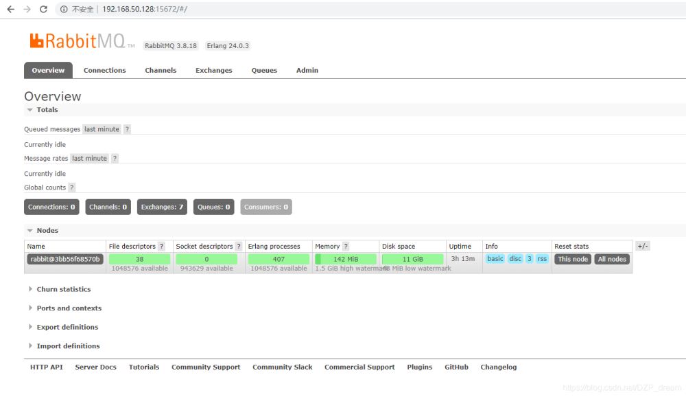 Docker安装RabbitMQ并安装延时队列插件