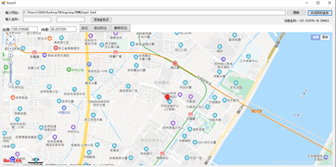 使用C#调用百度地图并实现坐标点的设置以及读取示例