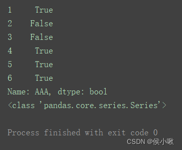 python pandas loc 布尔索引示例说明