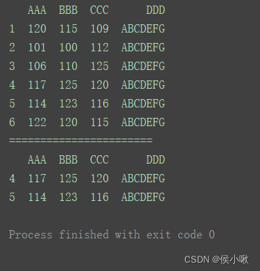 python pandas loc 布尔索引示例说明